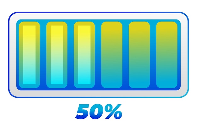Vektor ladefortschrittsbalken-aufkleberdesign