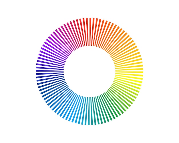 Laden des Status-Symbols der Balken Vektor geladene Regenbogen-Symbole Herunterladen des Fortschritts Donload oder Upload
