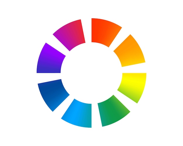 Ladung des Status-Bars-Symbols Vektor-Illustration Vektor geladene Regenbogensymbolen Herunterladen des Fortschritts Donload