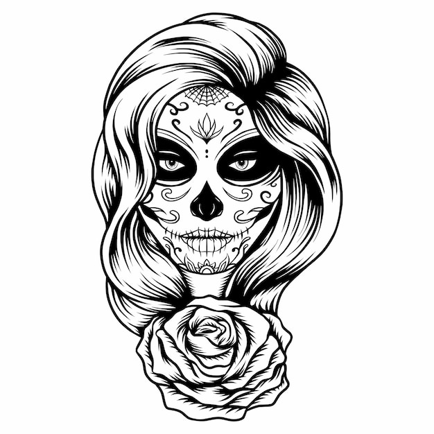 Lady Rose-Vektor-Illustration