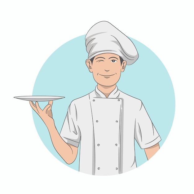 Lächelnde Chef-Cartoon-Figur Vektor-Illustration