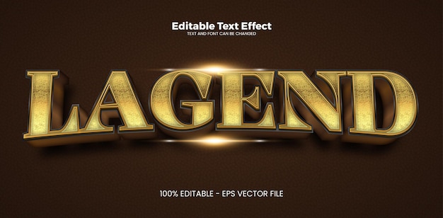 Lagend-bearbeitbarer Text-Effekt im modernen Trend-Stil