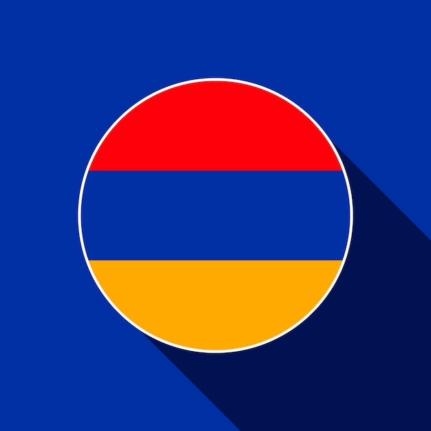 Land armenien armenien flagge vektor-illustration