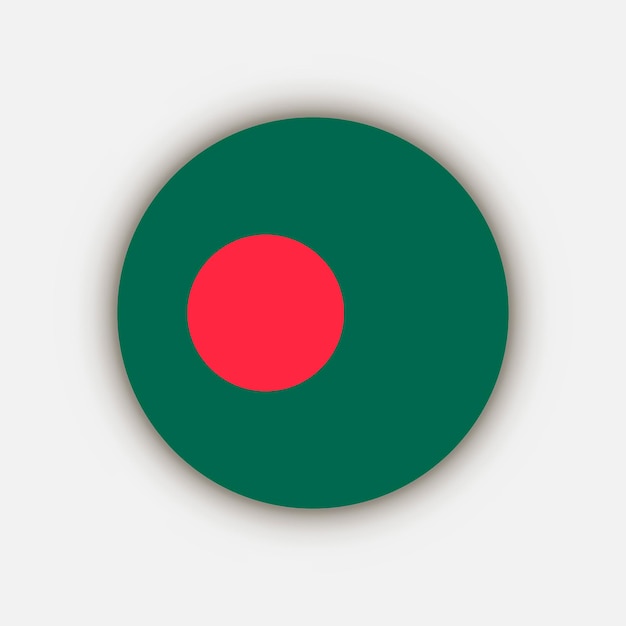 Land Bangladesch Bangladesch-Flagge Vektorillustration