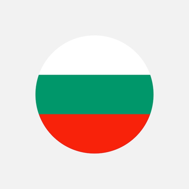 Land Bulgarien Bulgarien Flagge Vektor-Illustration