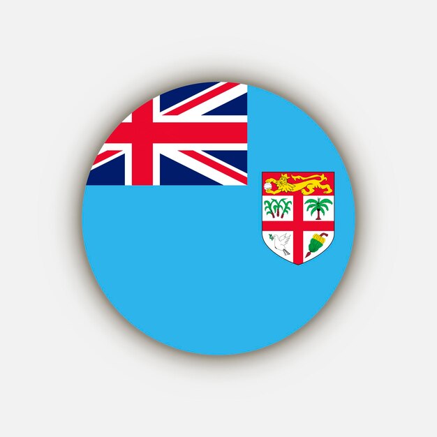 Land Fidschi Fidschi Flagge Vektor-Illustration