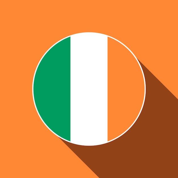 Land Irland Irland Flagge Vektor-Illustration