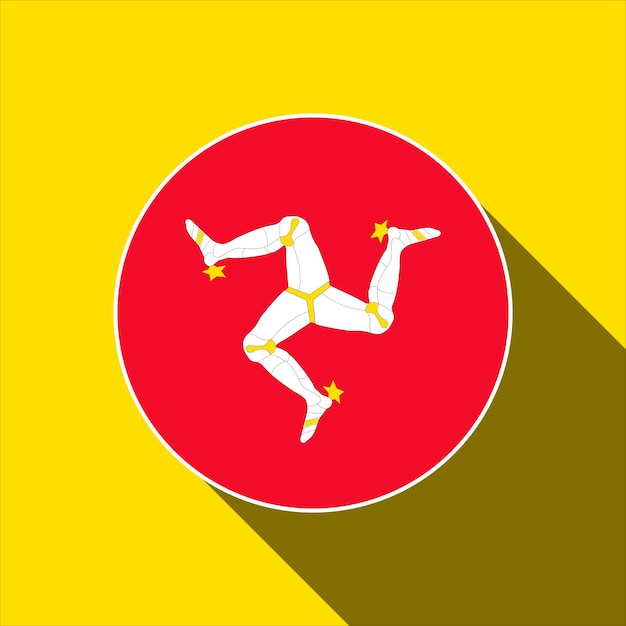 Land isle of man isle of man flagge vektorillustration