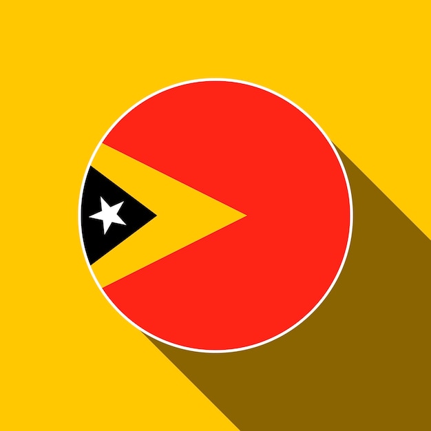 Land Osttimor Osttimor Flagge Vektor-Illustration