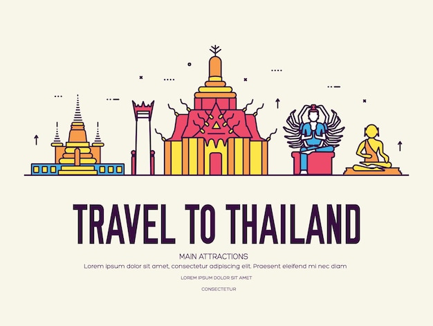 Land thailand reiseurlaub von ort und funktion