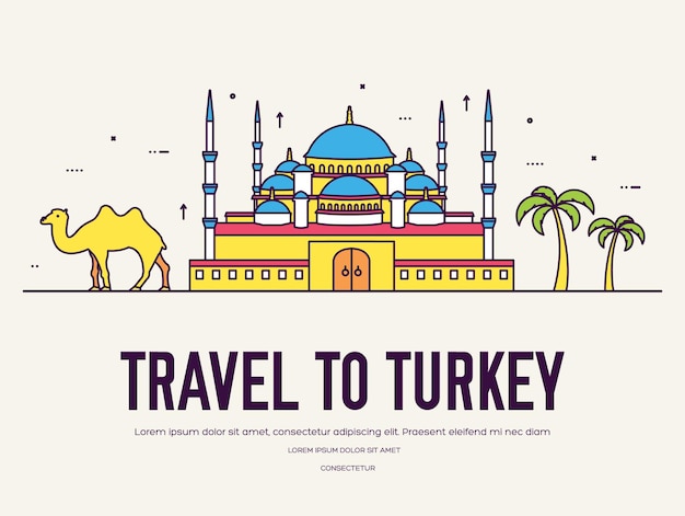 Land türkei reise urlaub von ort und funktion