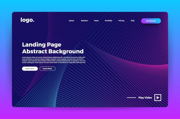 Landingpage abstrakten hintergrund