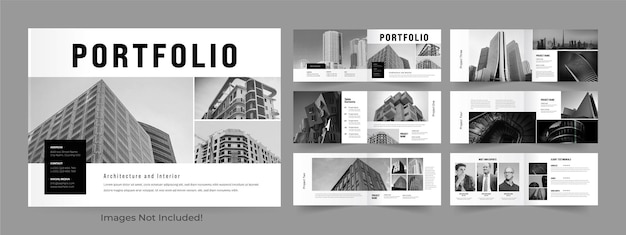 Landscape-Portfolio-Layout-Vorlage