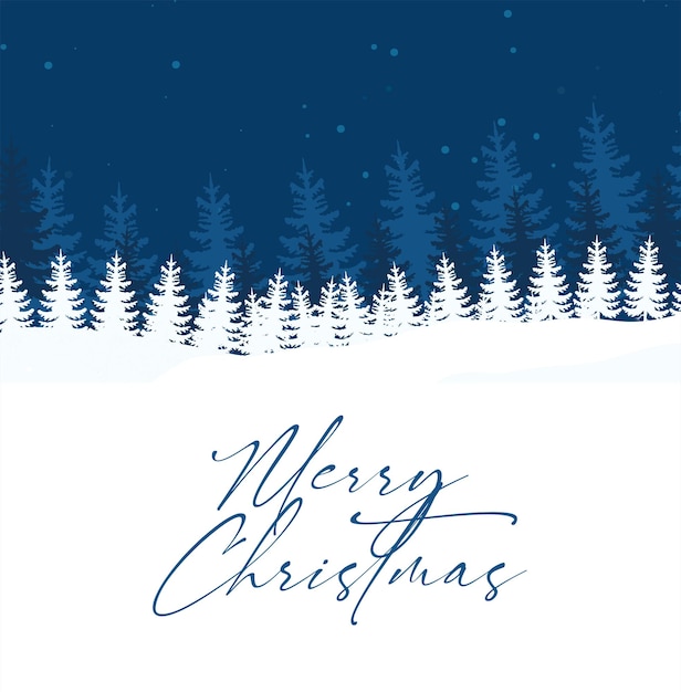 Landschaft mit Weihnachtsschriftzug