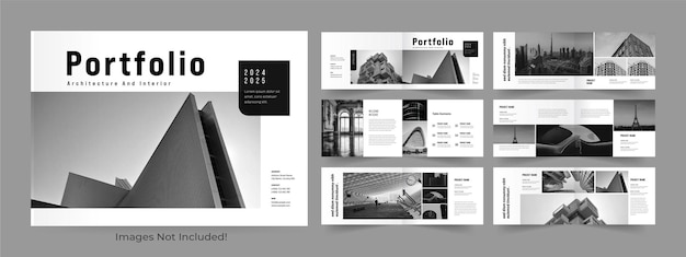Landschaftsportfolio-Vorlagendesign