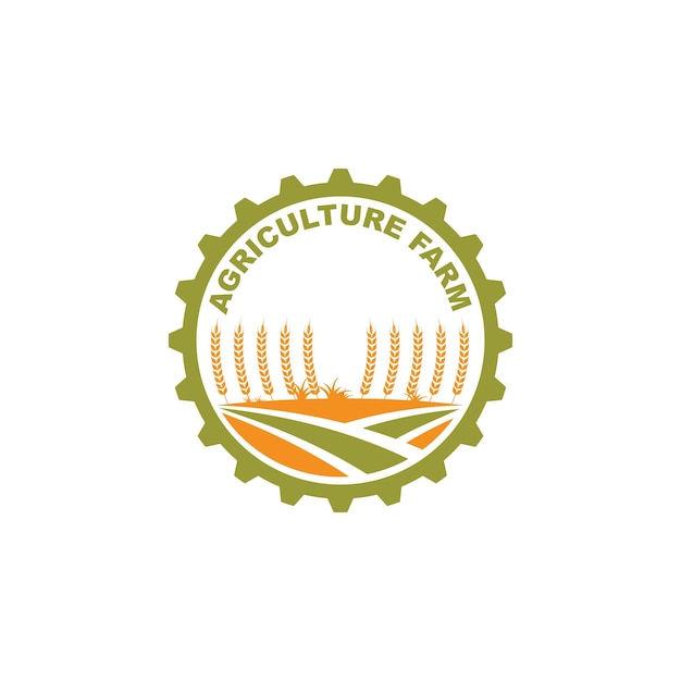 Vektor landwirtschaft, bauernhof, symbol, logo, vektor, design