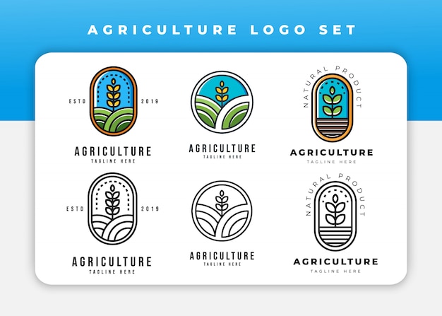 Landwirtschaft logo set