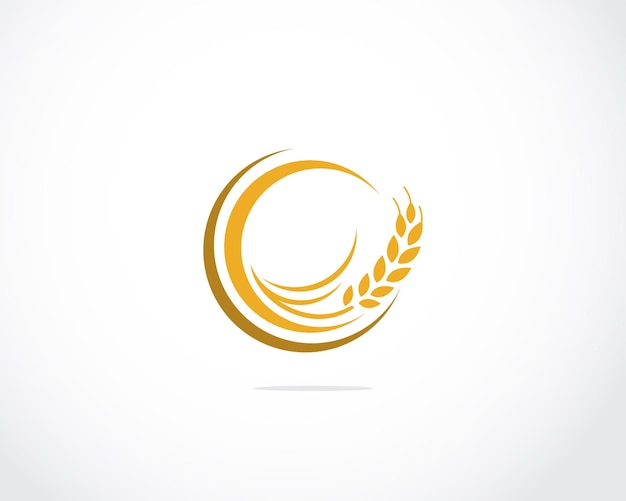 Landwirtschaft Weizen Vektor Icon Design