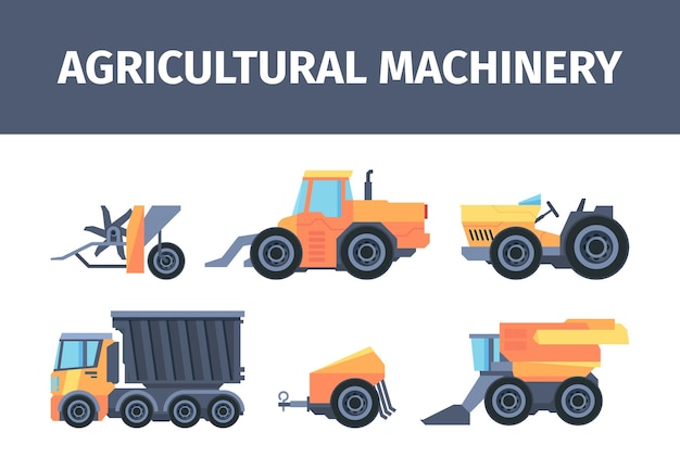 Landwirtschaftliche maschinen und mechanismen eingestellt