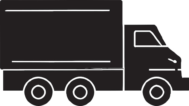 Vektor langstrecken-lkw-logo-illustration