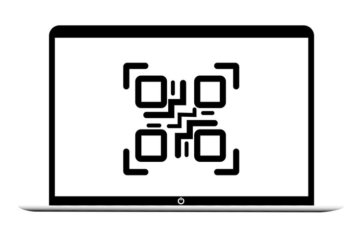 Vektor laptop-bildschirm auf transparentem hintergrund