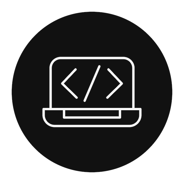 Laptop-Codierung Vektor-Illustration