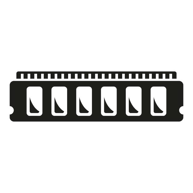 Laptop-Ram-Fix-Symbol einfacher Vektor Knopf-Werkzeug Aktualisierungsfehler-Backup