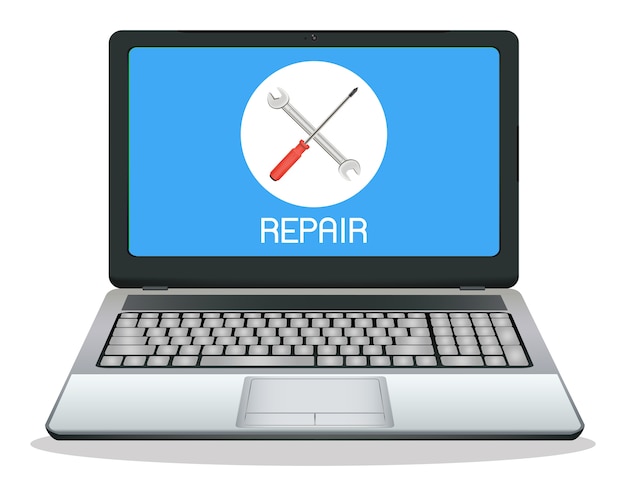 Vektor laptop reparatur