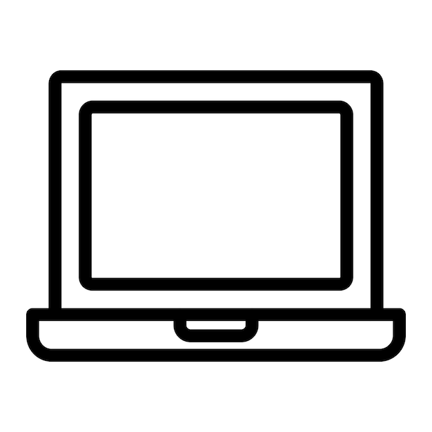 Laptop-Vektor-Ikonen-Design-Illustration