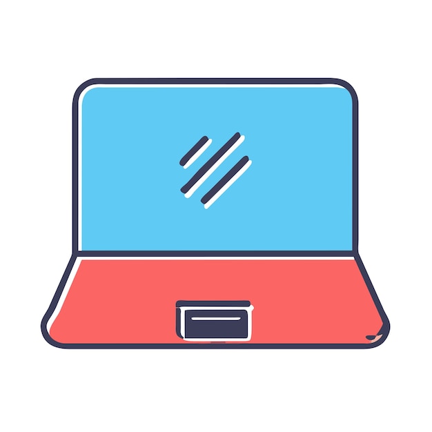 Laptop-Vektorgrafik-Illustration EPS-Quelldateiformat Verlustlose Skalierung Ikonen-Design