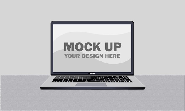 Laptop verspotten modernes Design