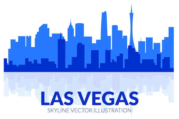 Vektor las vegas-vektor-silhouette-skyline-vektor