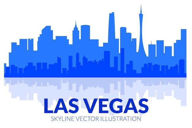 Las vegas-vektor-silhouette-skyline-vektor