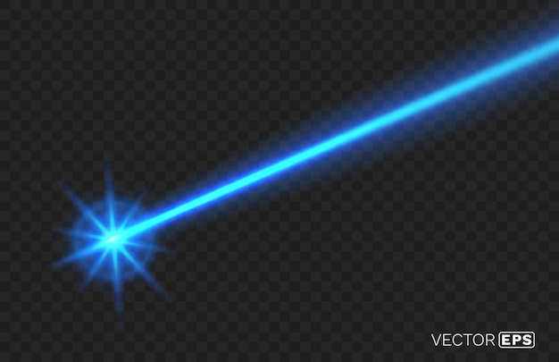 Laserlichtstrahl auf schwarzem Hintergrund