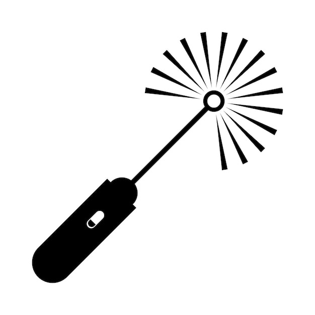 Vektor laserpointer-symbol, vektorgrafik, symboldesign