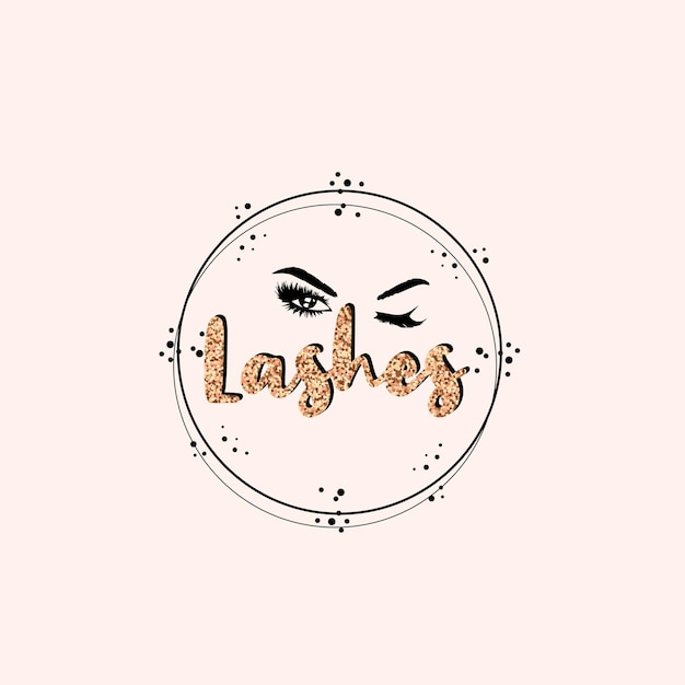 Lash artist logo, lash designer logo, lash maker logo, schönheitssalon