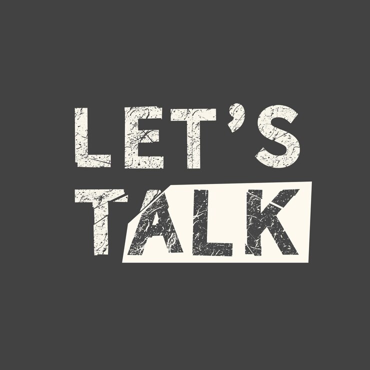 Vektor lassen sie uns reden grunge vintage phrase typografie t-shirt grafiken drucken poster banner slogan flyer postkarte