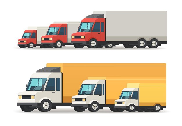 Lastwagen für die lieferung von waren logistikfahrzeug für den transport von waren