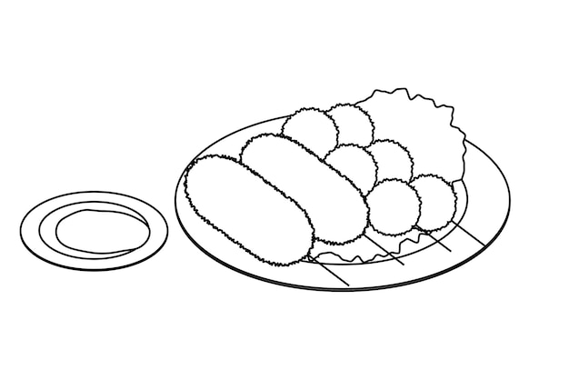 Vektor lateinamerikanisches essen.