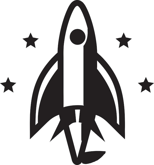 Launchcraft vision creative rocket arts spacecraft core vector rocket icons