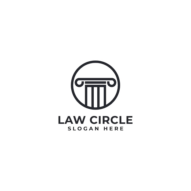 Vektor law circle logo