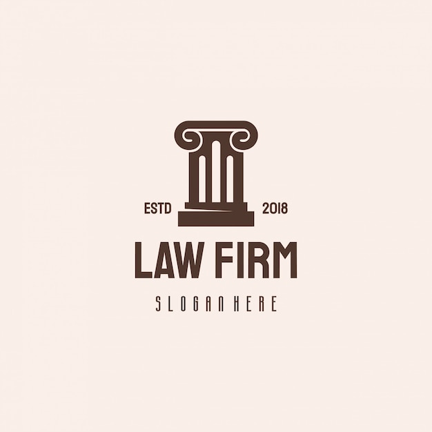 Law firm scale logo hipster retro vintage vorlage