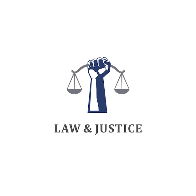 Vektor law justice logo desain