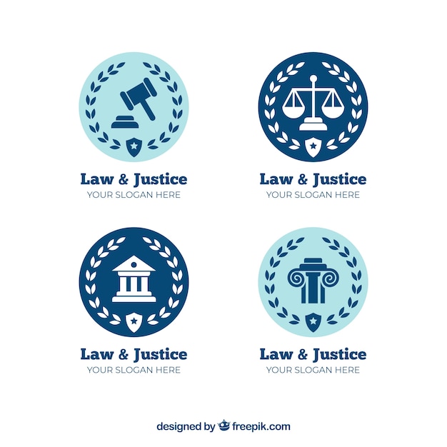 Vektor law-logo-set