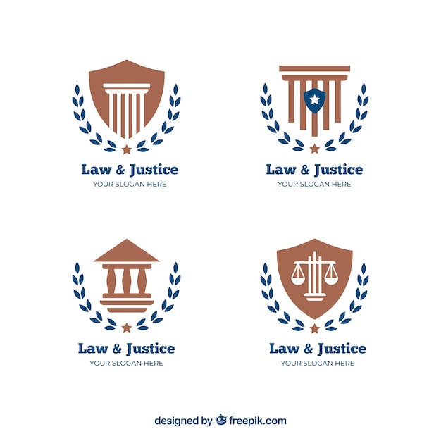 Vektor law-logo-set