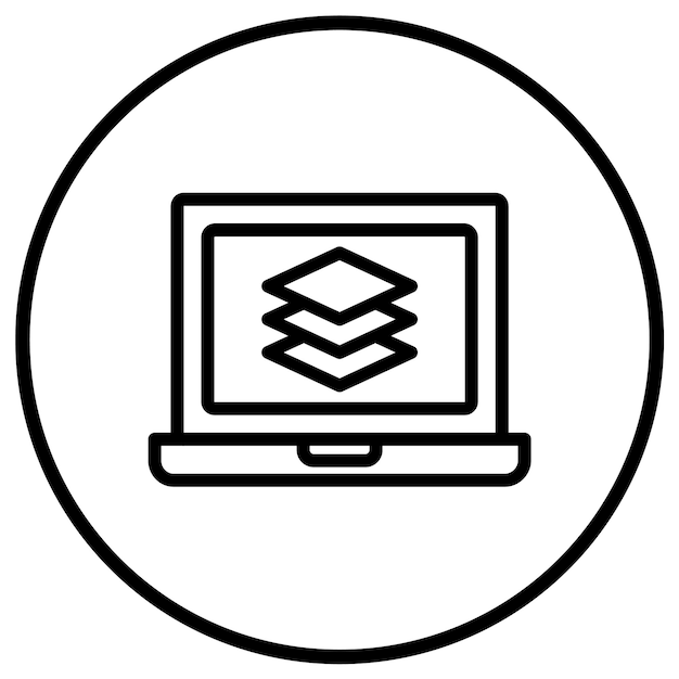 Layer-Vektor-Ikonen-Design-Illustration