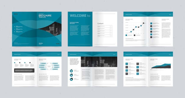 Layout-design-vorlage für firmenprofil