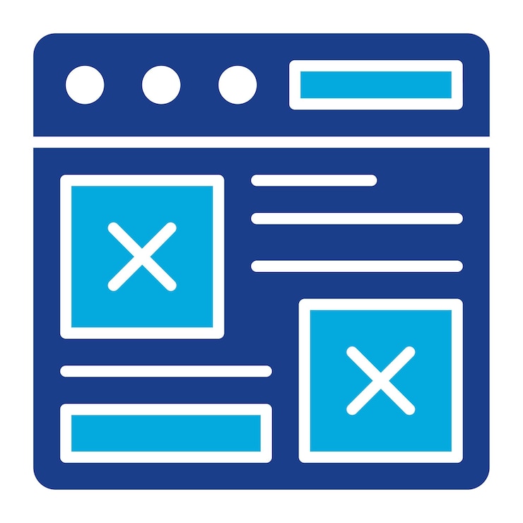 Vektor layout designer flache illustration