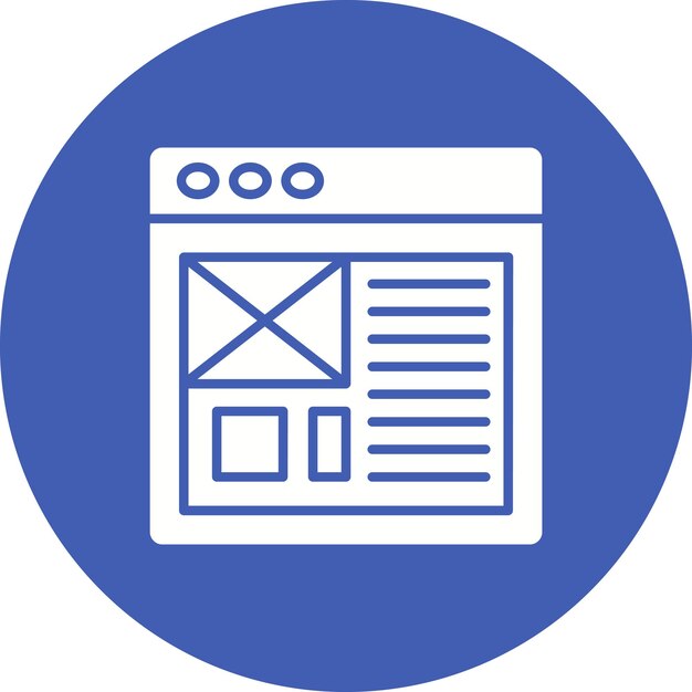 Layout-Icon-Vektorbild kann für die Benutzererfahrung verwendet werden