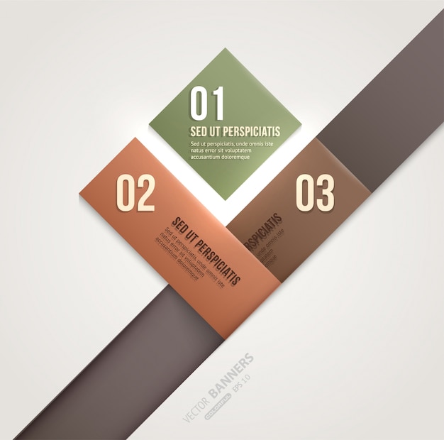 Layout-Nummer Tag-Element-Konzept